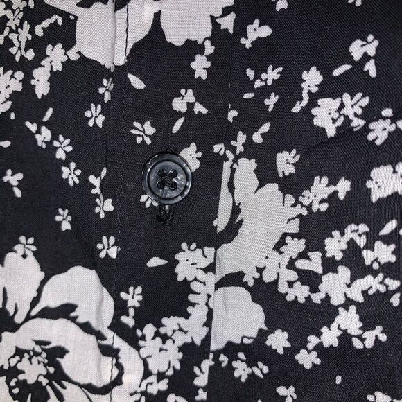 😊3/$30 NWT WHO WHAT WEAR lightweight Floral Print Balloon Long Sleeve Top Sz XS - Picture 7 of 15